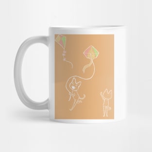 Kite cat pattern Mug